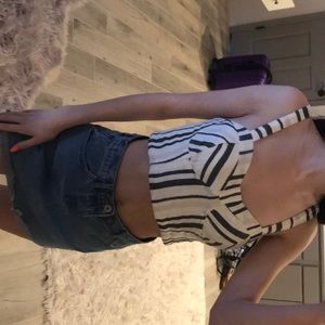 Striped crop top